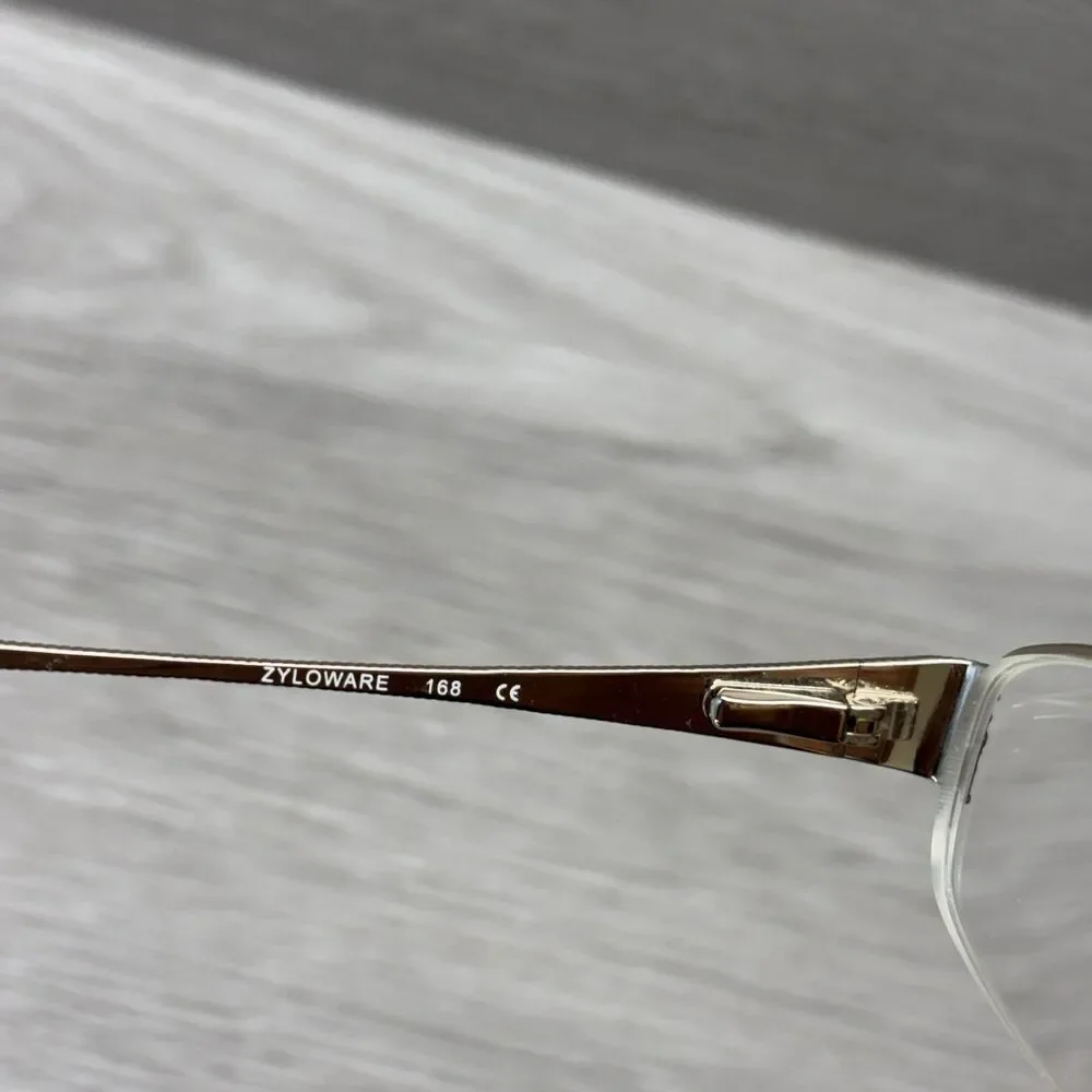 Sophia Loren Eyeglasses Frame M264 Zyloware 168 Rose Gold Metal Half Rim 49-17